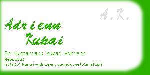 adrienn kupai business card